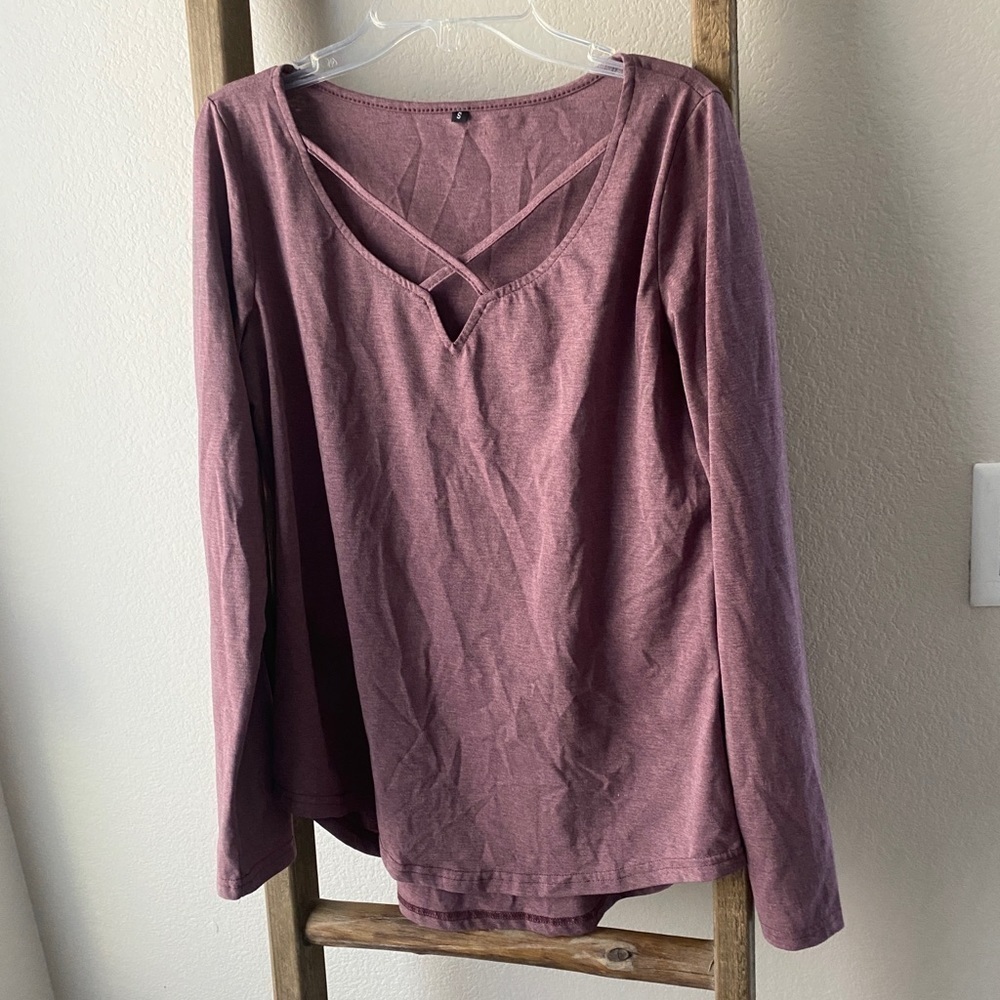 Mauve/purple long sleeve - size small